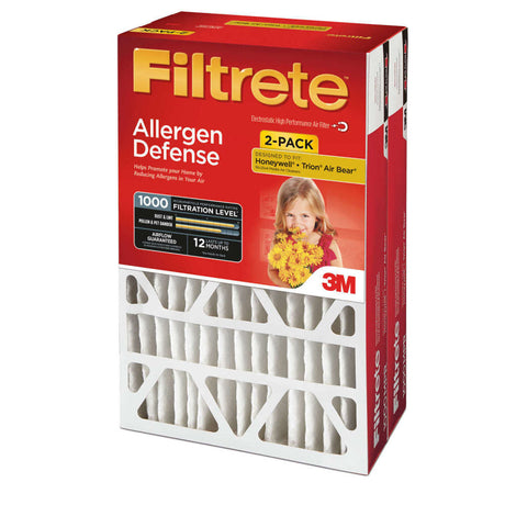 Filtrete 20 x 25 x 4in Air Cleaning Defense Filter 2pk 4592192