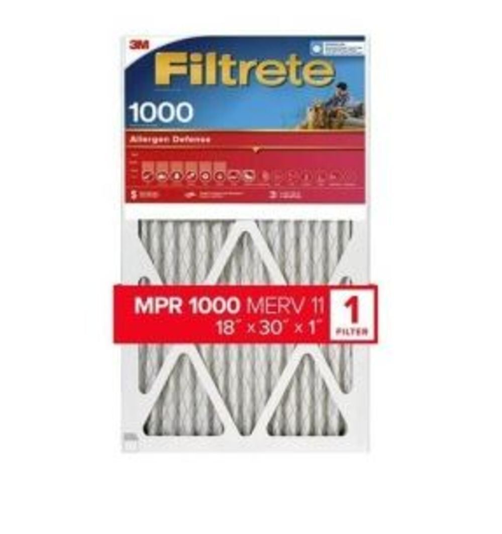 Filtrete Air Filter Allergen Defense 18 Inch x 30 Inch x 1 Inch 4 Pack AL28-4