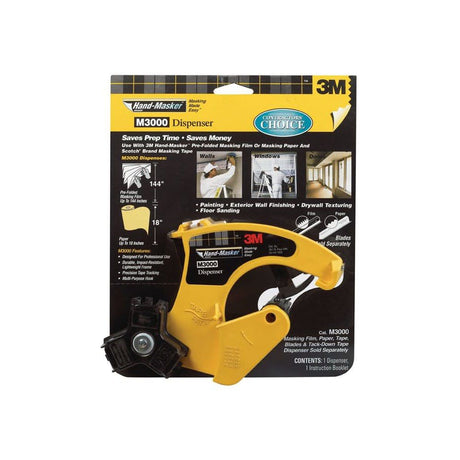 Hand Masker Tape Dispenser 11.13in Width Easy Grip Handle 1018316