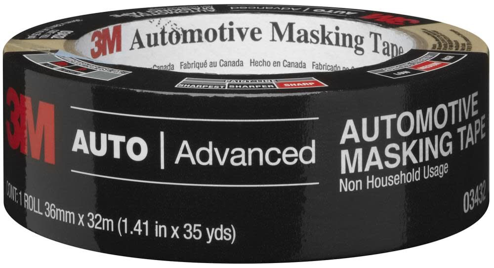 Masking Tape Automotive Roll 1.41 in. x 35 Yd. Tan 3432