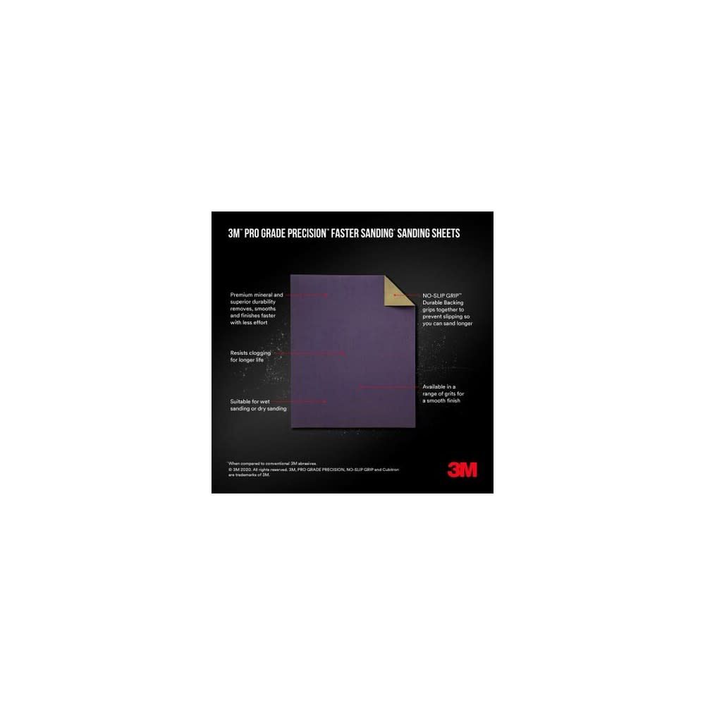 Pro Grade 120 Grit Medium 9 x 11in Faster Sanding Sheet 5114134274