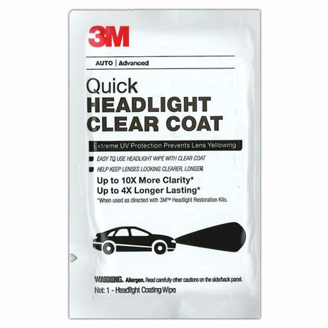 Quick Headlight Clear Coat Wipes 40ct 32516