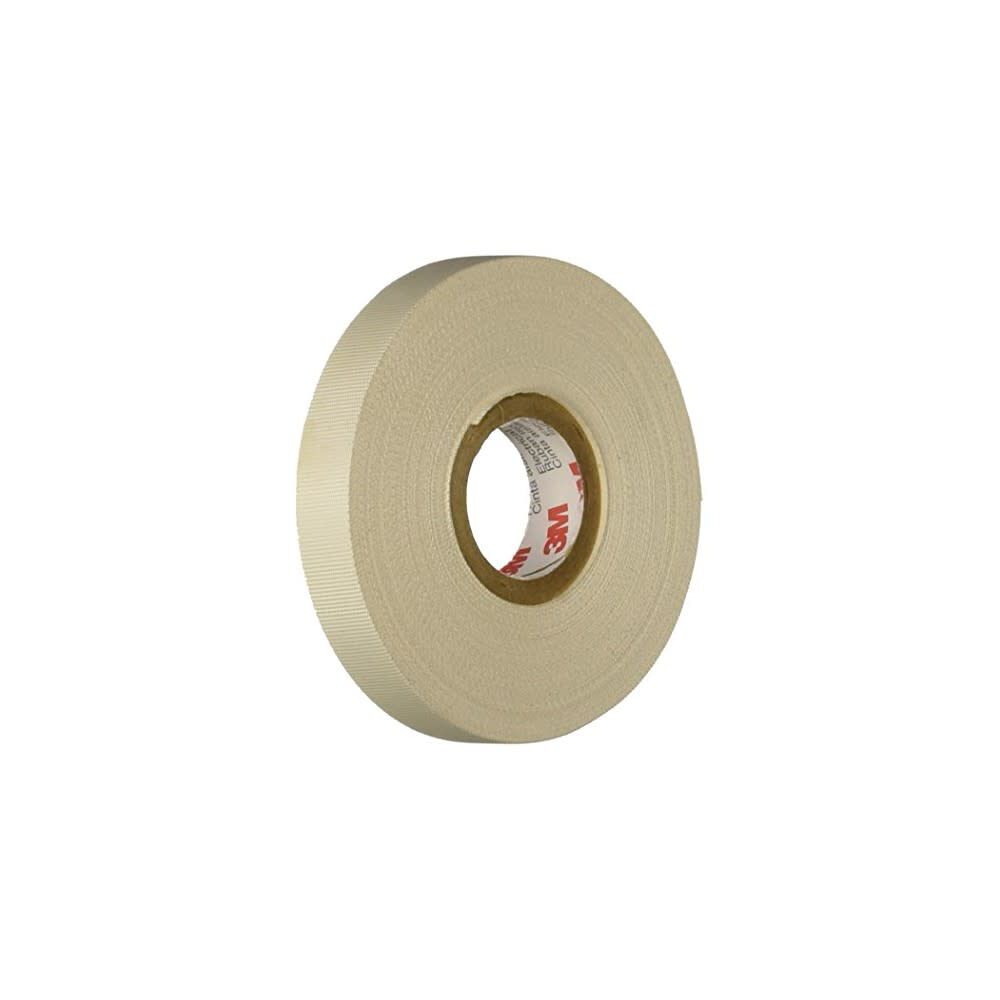 Scotch Electrical Tape 0.5in x 66' White Glass Cloth 3014313