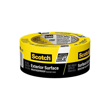Scotch Exterior Surface Painters Tape 1.88in x 45yd Yellow 5114136197