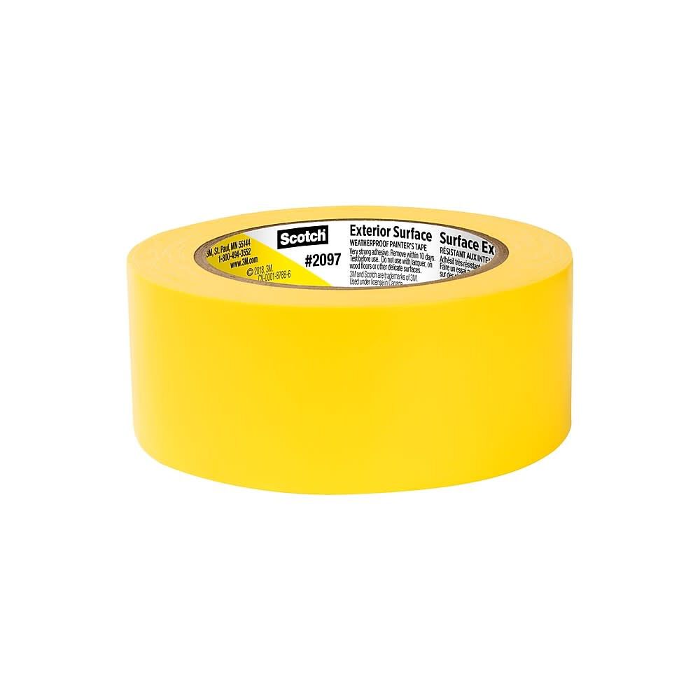 Scotch Exterior Surface Painters Tape 1.88in x 45yd Yellow 5114136197