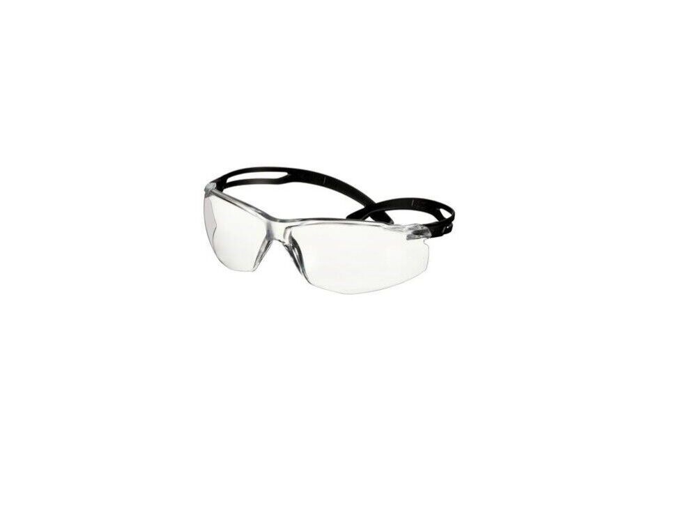 SecureFit 500 Series Black Temples Clear Anti-Fog/Anti- Scratch Lens Protective Eyewear SF501AF-BLK