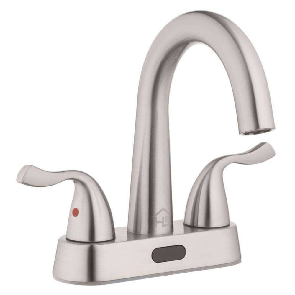 Bathroom Sink Faucet Brushed Nickel 2 Handle 4000501