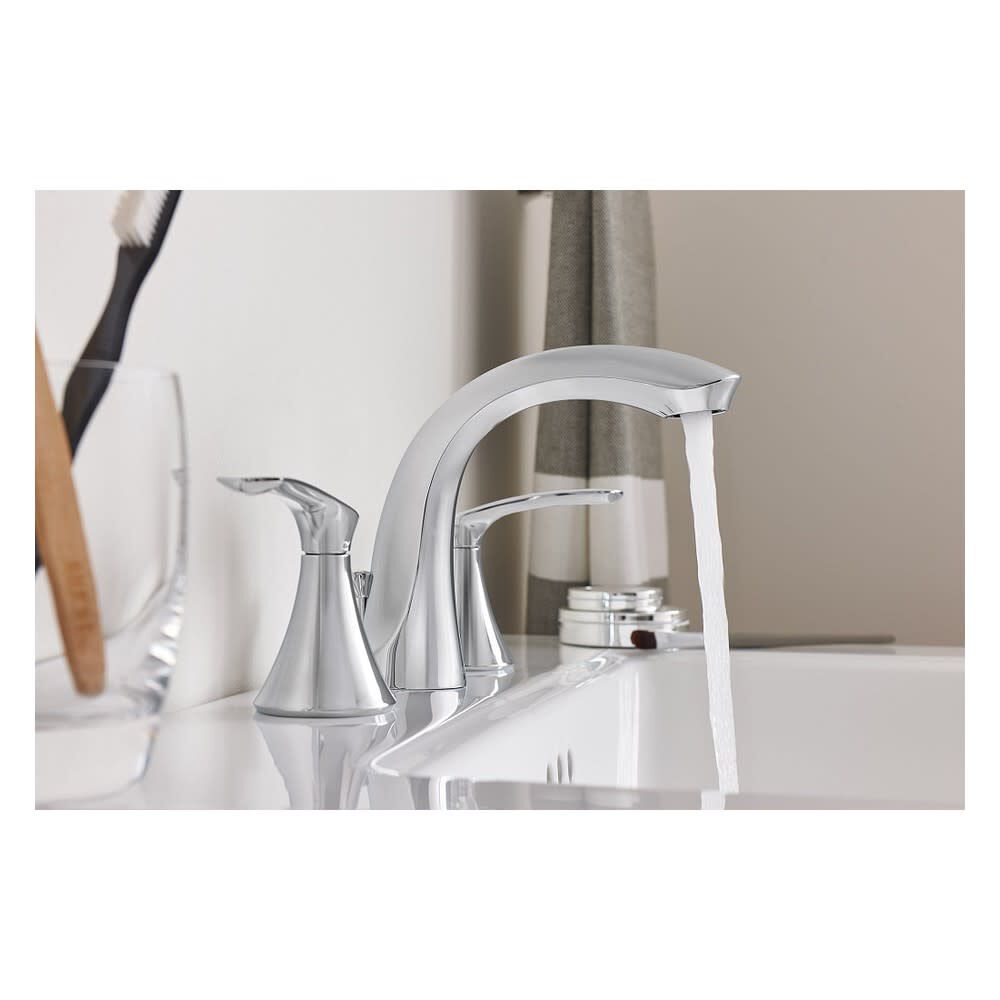 Darcy Bathroom Lavatory Faucet Chrome 2 Handle High Arc WS84551