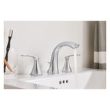 Darcy Bathroom Lavatory Faucet Chrome 2 Handle High Arc WS84551