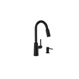 Nori Pulldown Kitchen Faucet Matte Black 1 Handle High Arc 87066BL