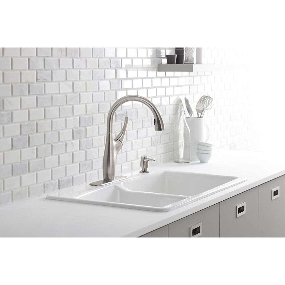 Mazz Kitchen Faucet Vibrant Stainless 1 Handle 4005333