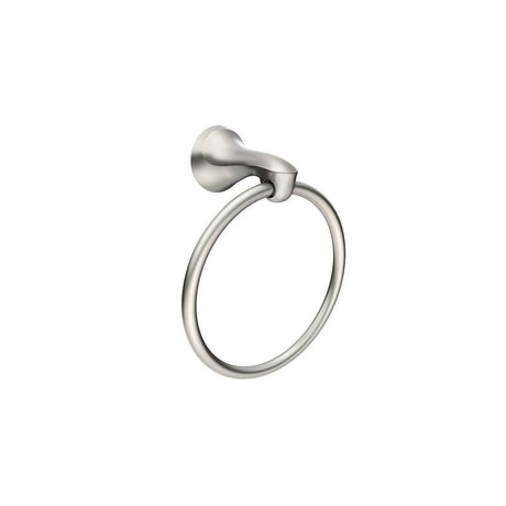 Darcy Brushed Nickel Towel Ring with Press & Mark Stamp 1pk MY1586BN