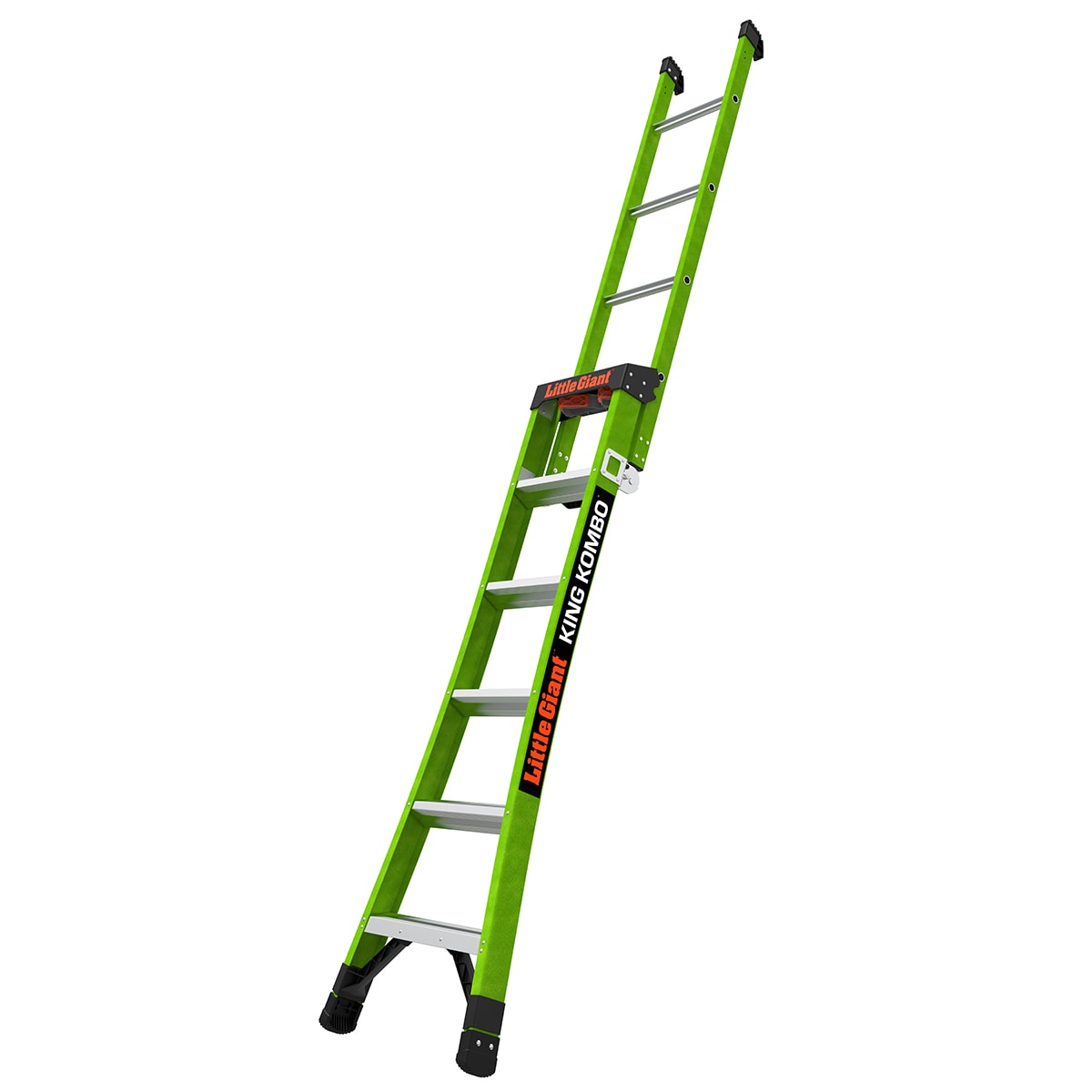 King Kombo 2 Pro M6 6-ft Fiberglass Type 1aa- 375-lb Load Capacity Step Ladder 13906-002