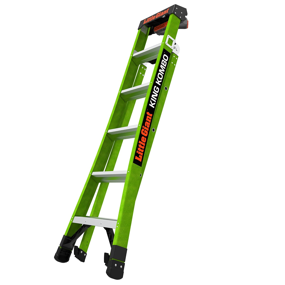 King Kombo 2 Pro M6 6-ft Fiberglass Type 1aa- 375-lb Load Capacity Step Ladder 13906-002