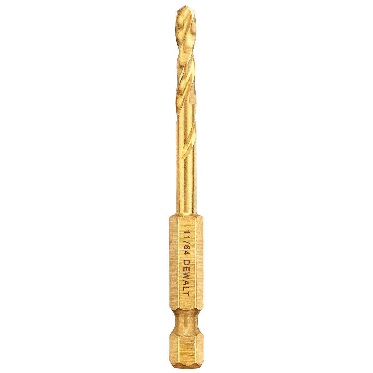 11/64-in x 2-15/16-in Titanium Nitride Coated Hss Jobber Length Twist Drill Bit DD5111