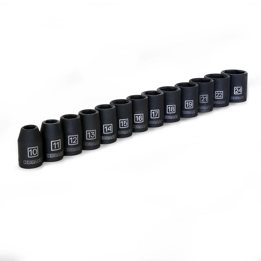 13-Piece Metric 1/2-in Drive Set 6-point Impact Socket Set 81725