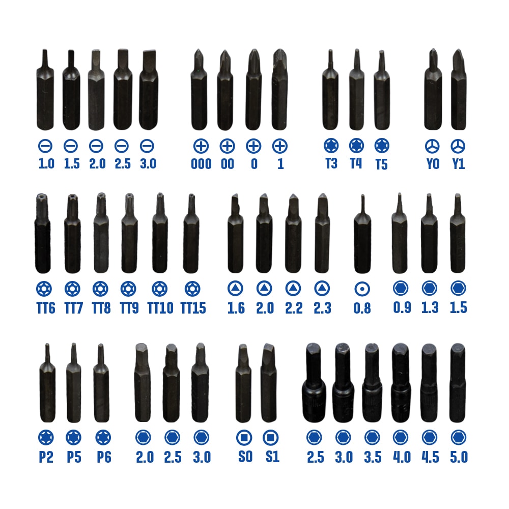 Electronic repair Screwdriver Bit Set (50-Piece) 81733