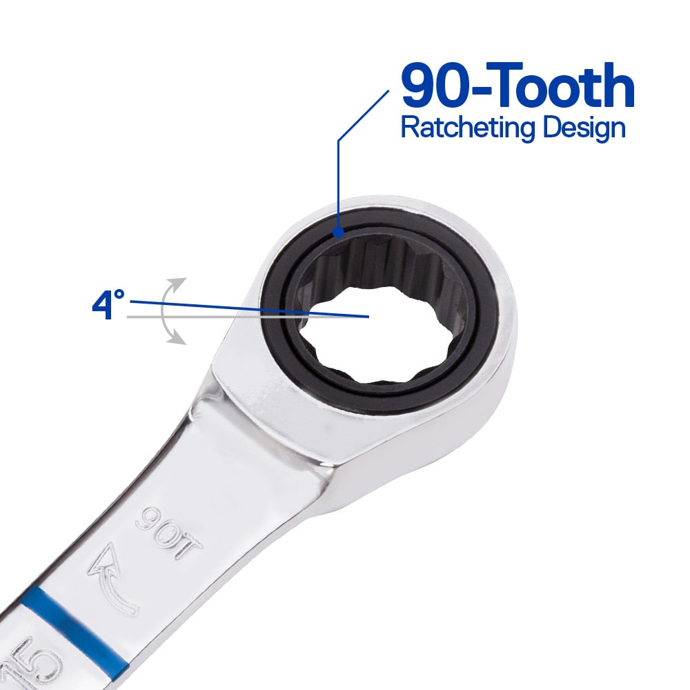 7-Piece Set Metric Ratchet Wrench 81706