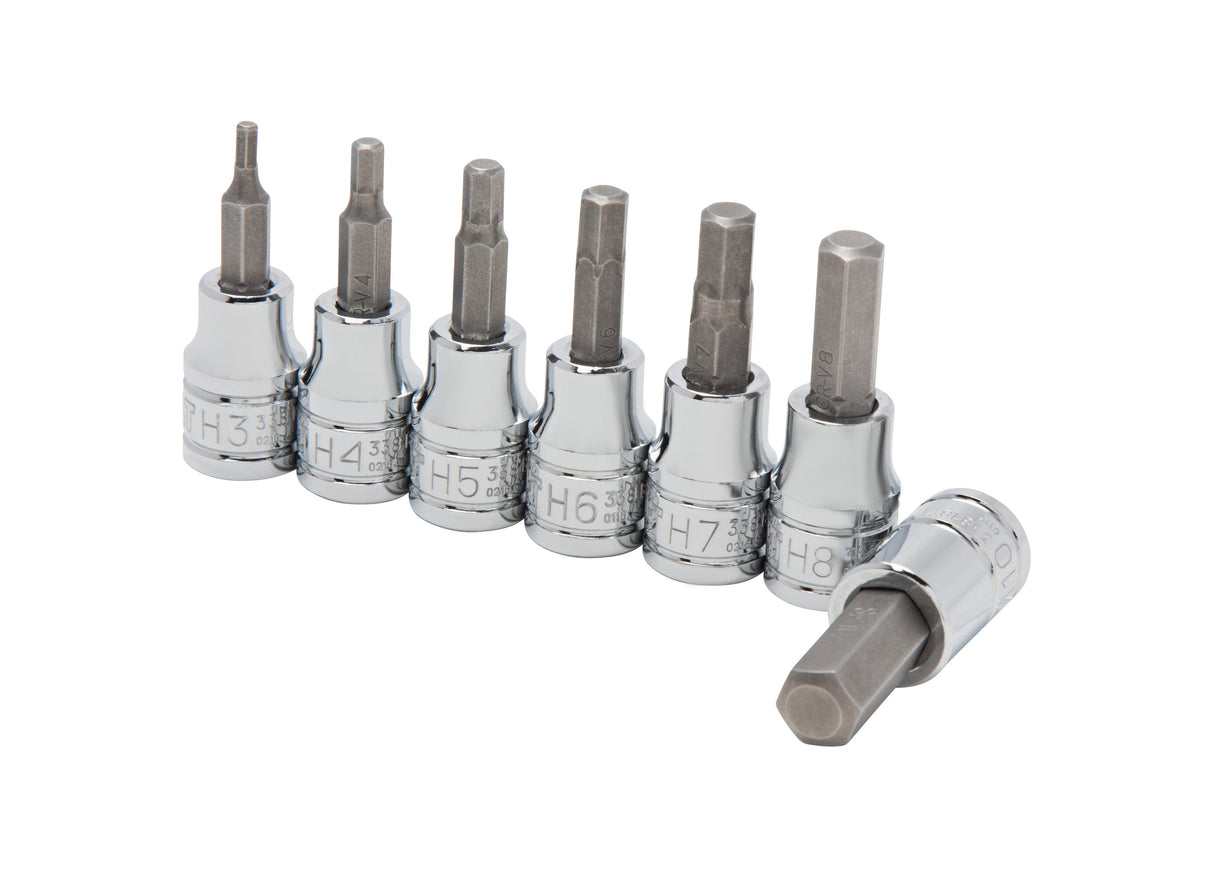 7-Piece 3/8-in Drive Set Hex Bit Driver Socket Set 81722