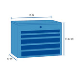 VERSASTACK 17-in W x 11.87-in H x 13-in D Red Plastic Tool Box CMST17825