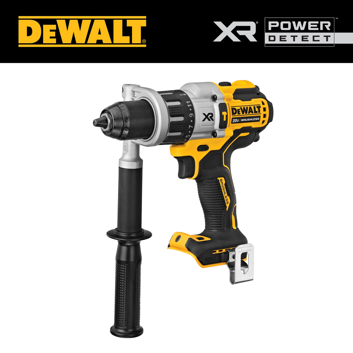 XR POWER DETECT 1/2-in 20-volt Max Variable Speed Brushless Cordless Hammer Drill(Bare Tool) DCD998B