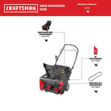 SB270 21-in Single-stage Push with Auger Assistance Gas Snow Blower CMXGBAM1054540