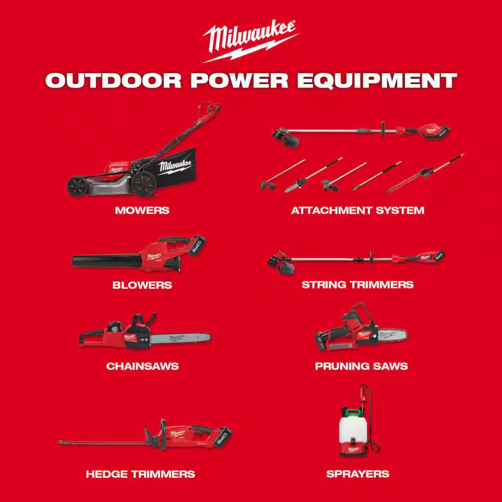 M18 FUEL 18V Lithium-Ion Cordless Brushless String Trimmer with Attachment Capability with M18 6-Port Batterycharger