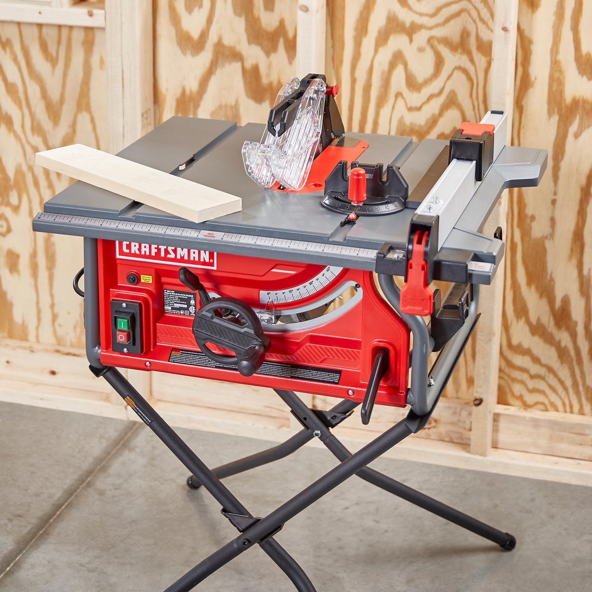 10-in 15-Amp 120-Volt Corded Portable Jobsite Table Saw with Folding Stand CMXETAX69434502