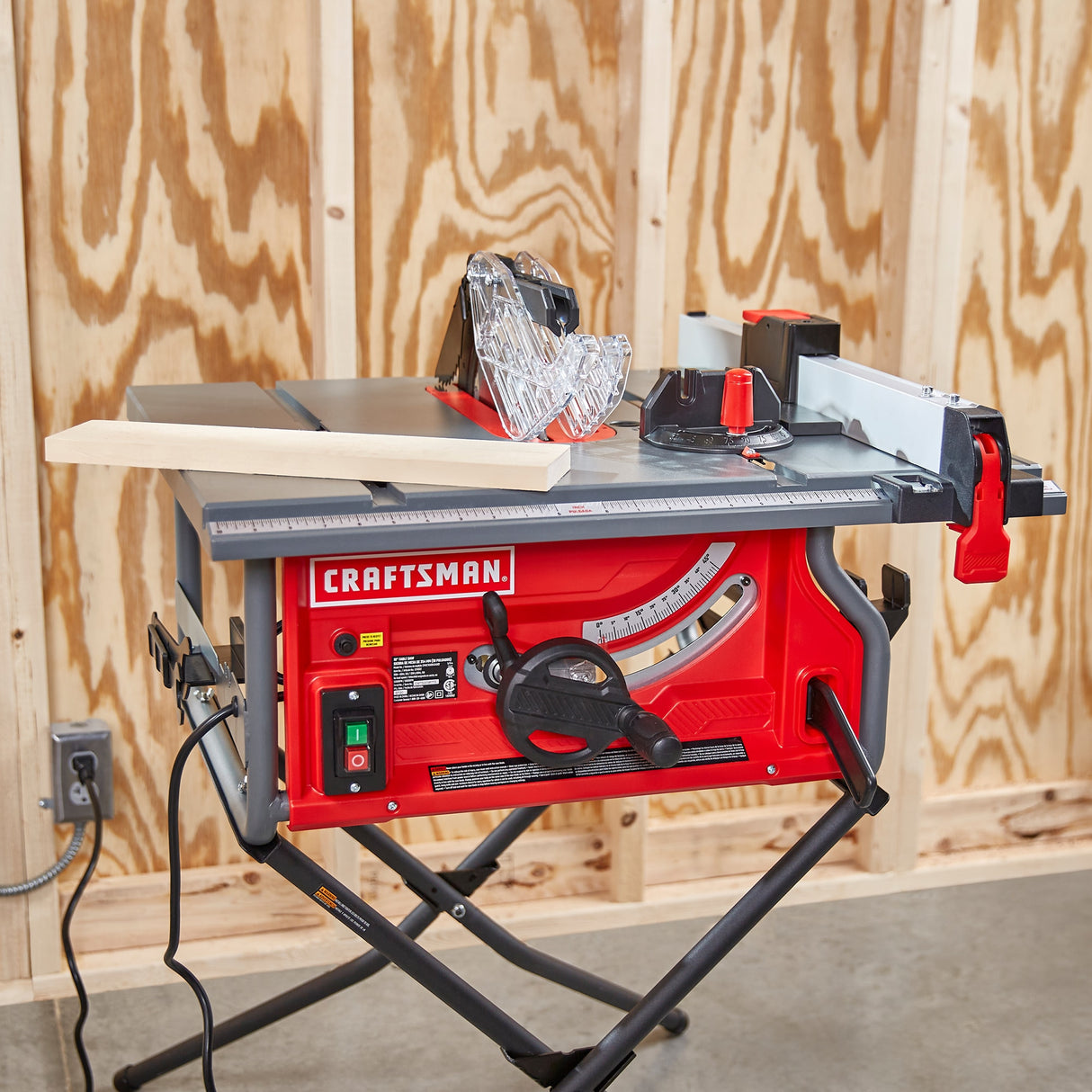 10-in 15-Amp 120-Volt Corded Portable Jobsite Table Saw with Folding Stand CMXETAX69434502