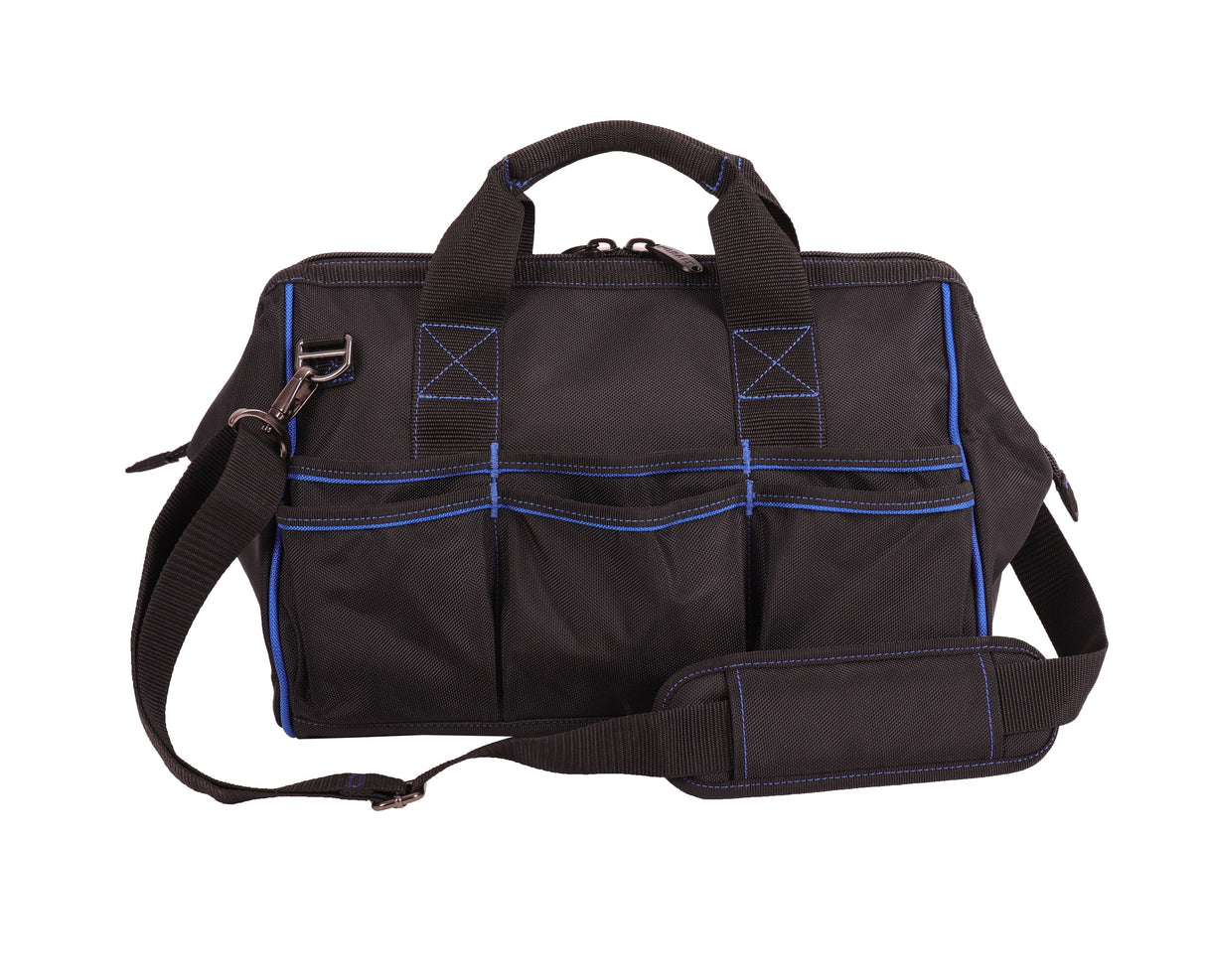 Blue Black Polyester 18-in Zippered Cargo Bag GP-62999B