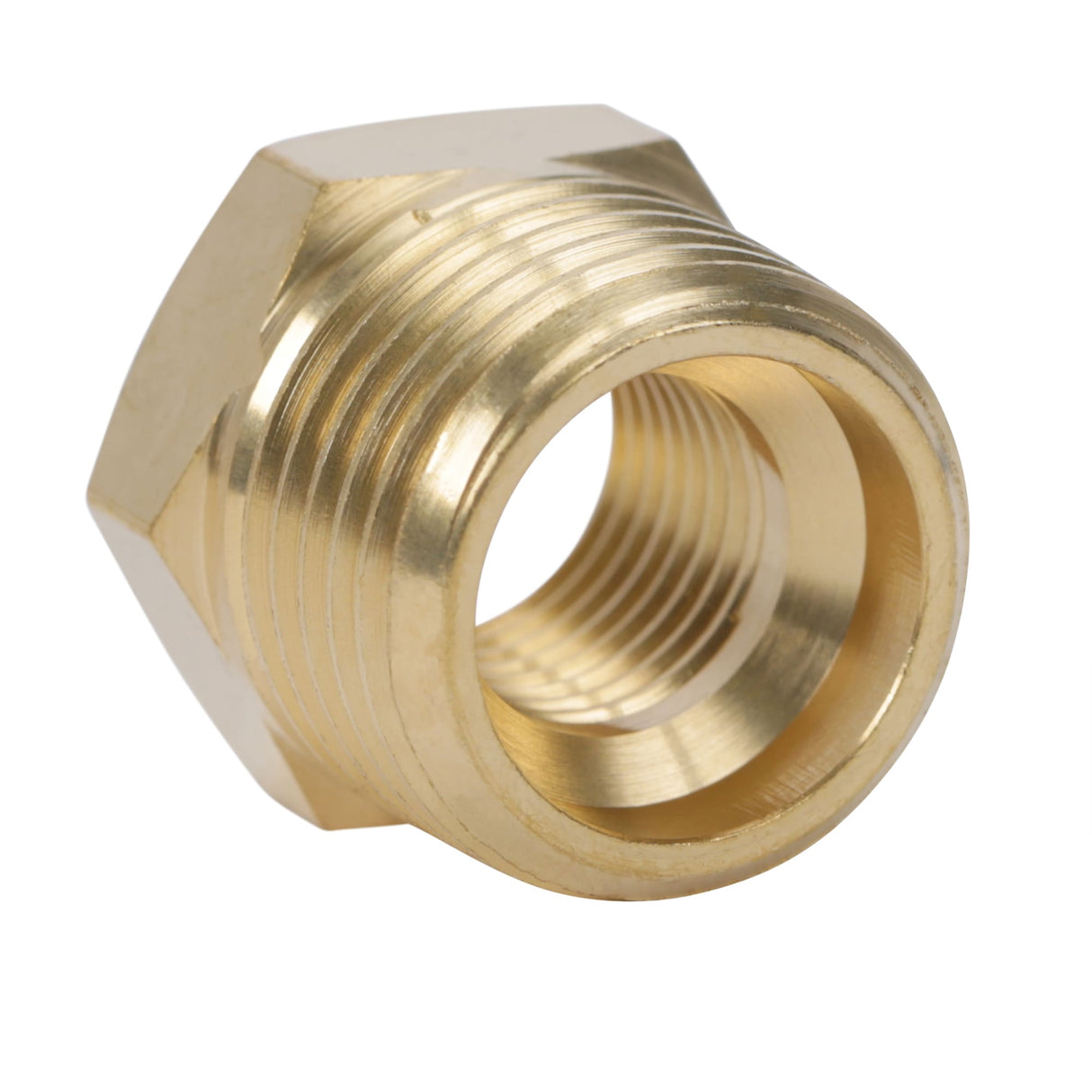 NPT Brass Bushing Adapter 1/2-in (M) x 1/4-in (F) SGY-AIR54NB