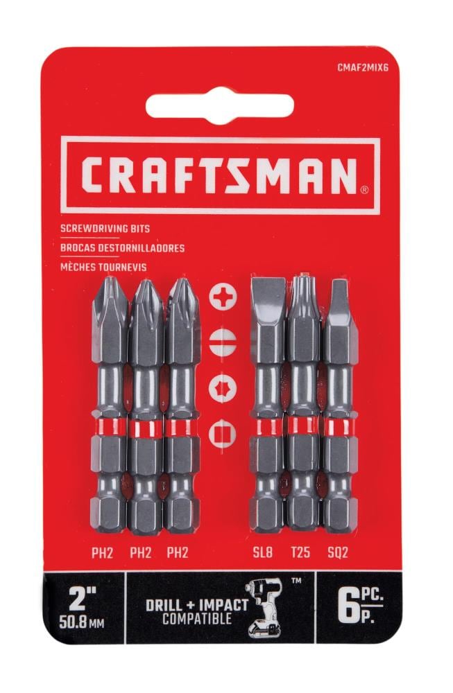 2-in Screwdriver Bit Set (6-Piece) CMAF2MIX6