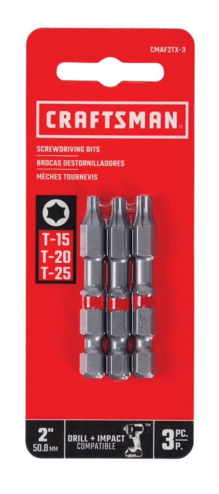 2-in Torx Screwdriver Bit Set (3-Piece) CMAF2TX-3