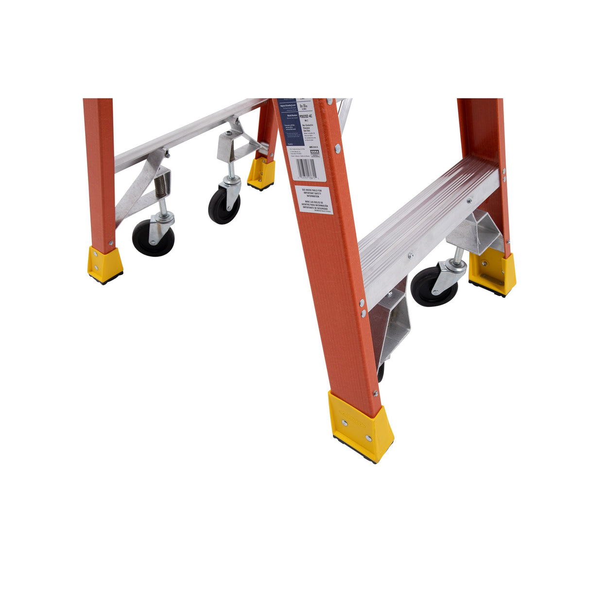 PD6200 9-ft Fiberglass Type 1a- 300-lb Load Capacity Podium Step Ladder PD6206-4C