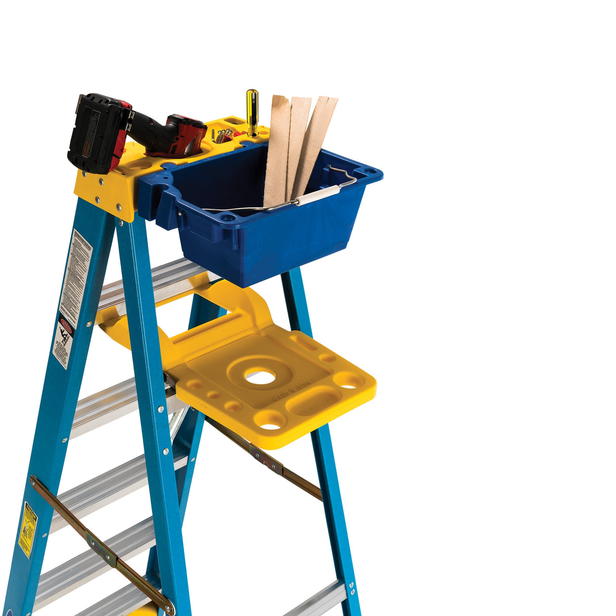 6000S 6-ft Fiberglass Type 1-250-lb Load Capacity Step Ladder 6006S