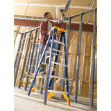 OBEL00 12-ft Fiberglass Type 1aa- 375-lb Load Capacity Step Ladder OBEL12