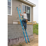 FE1000-2 20-ft Fiberglass Type 1-250-lb Load Capacity Extension Ladder FE1020-2