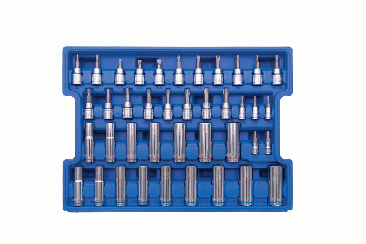 250-Piece Standard (SAE) and Metric Polished Chrome Mechanics Tool Set with Hard Case 81700