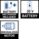 20V Max 13-in Straight Shaft Battery String Trimmer 2 Ah (Battery and Charger Included) CMCST900D1