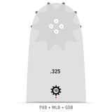 18-in Chainsaw Bar and Chain Combo 36892