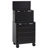 1000 Series 26.5-in W x 32.5-in H 4-Drawer Steel Rolling Tool Cabinet (Black) CMST22741BK