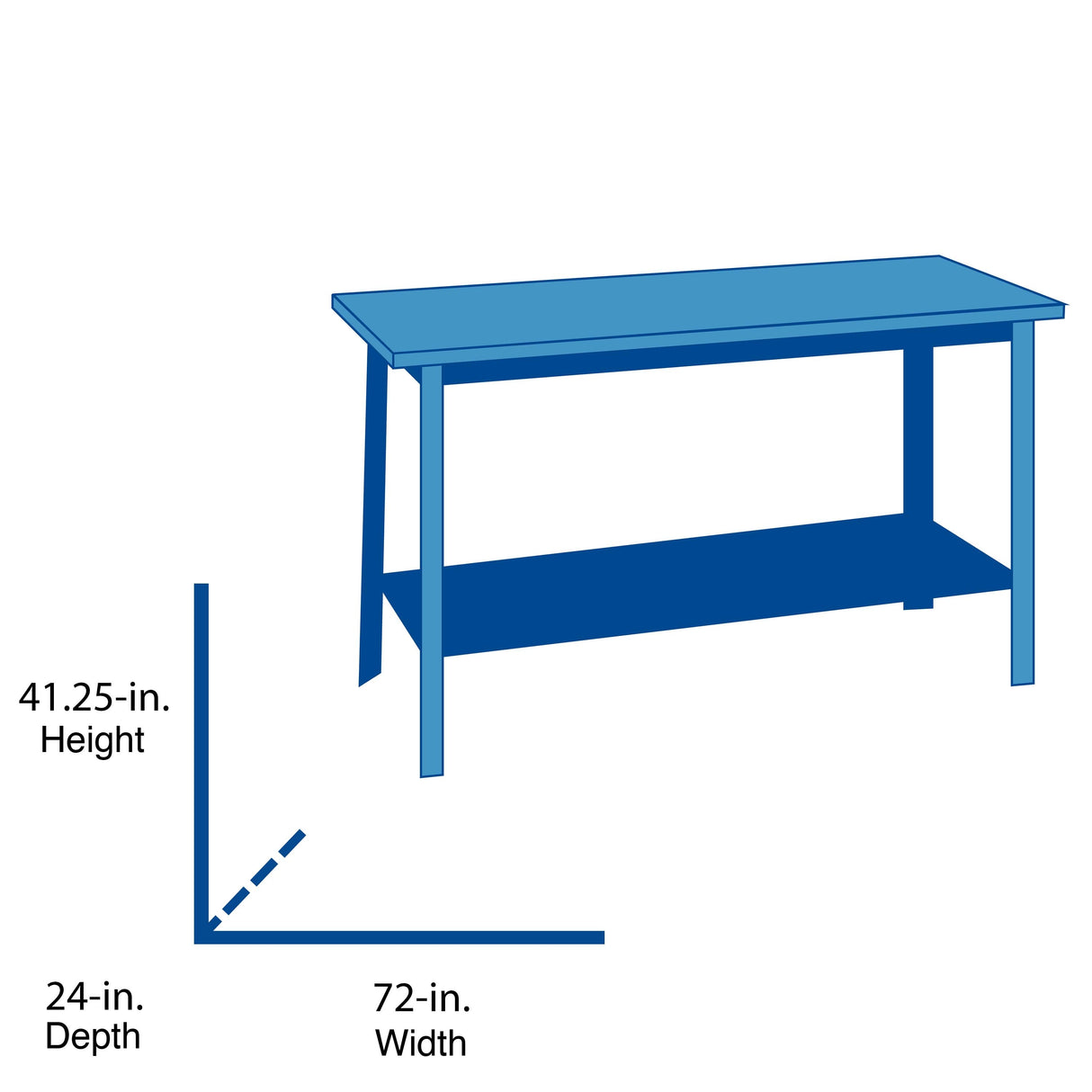 24-in L x 41.25-in H Red Wood Work Bench CMST27200R