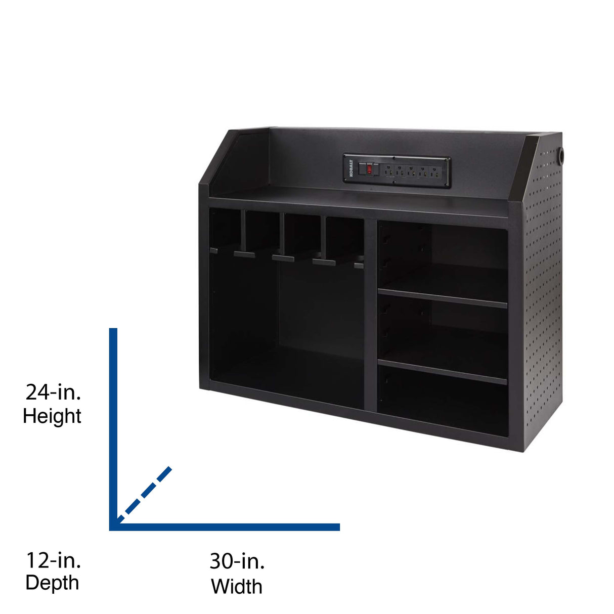 30-in W x 24-in H Steel Tool Chest (Black) PSCS3020