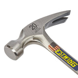 20-oz Smooth Face Steel Head Steel Rip Claw Hammer E20S