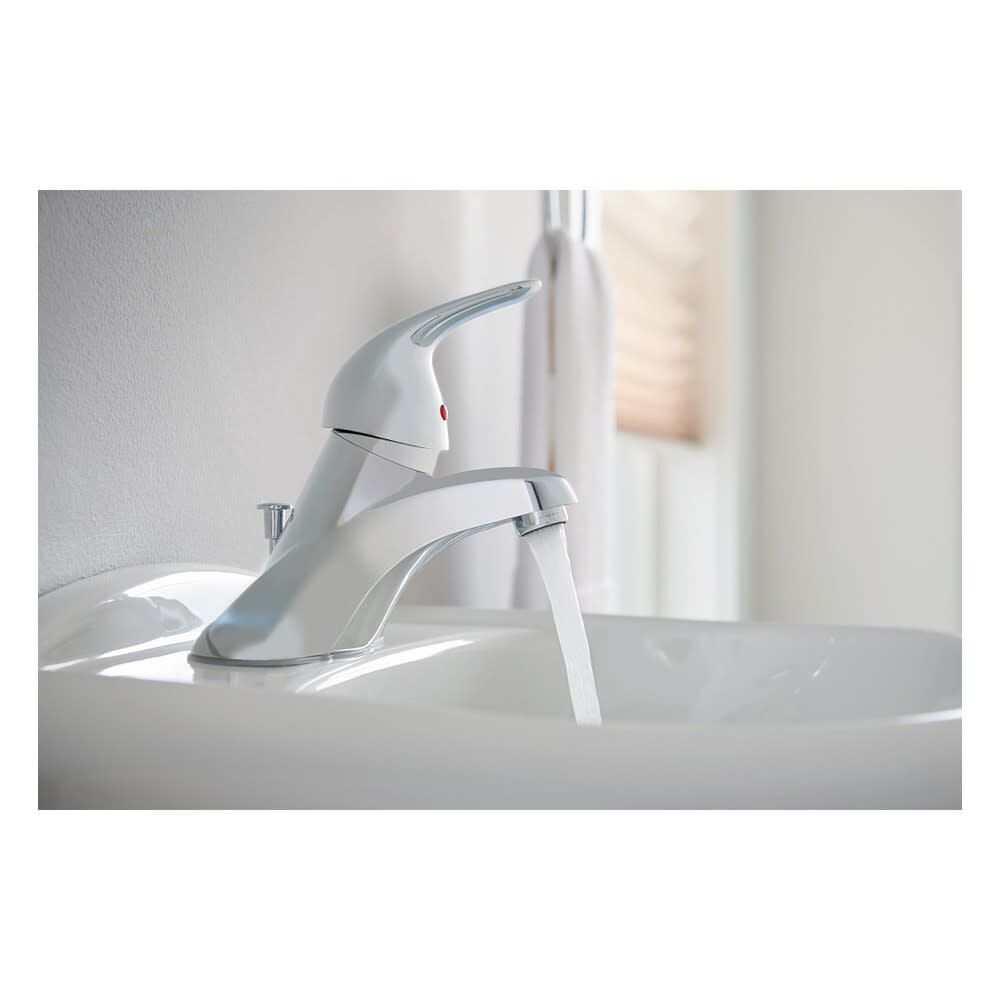 Adler Bathroom Lavatory Faucet Chrome 1 Handle Low Arc WS84503