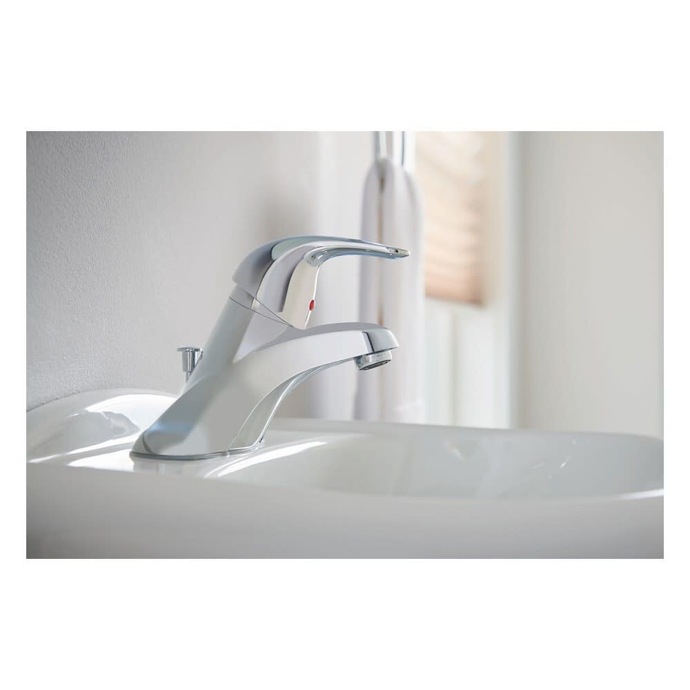 Adler Bathroom Lavatory Faucet Chrome 1 Handle Low Arc WS84503