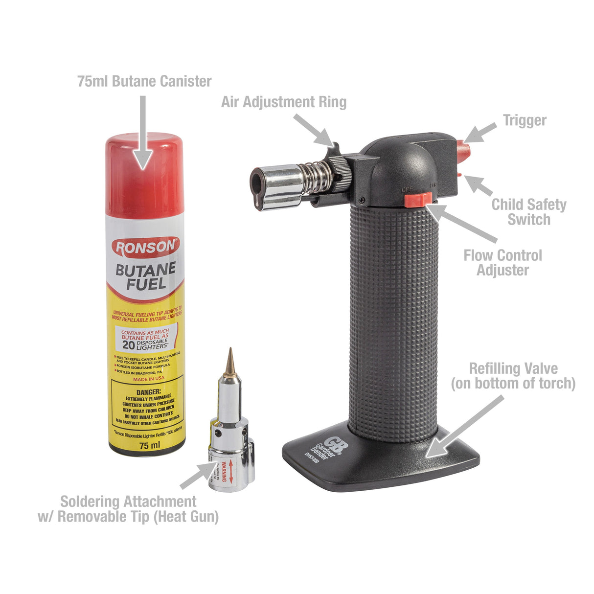 Soldering Butane Torch Kit BHST-200