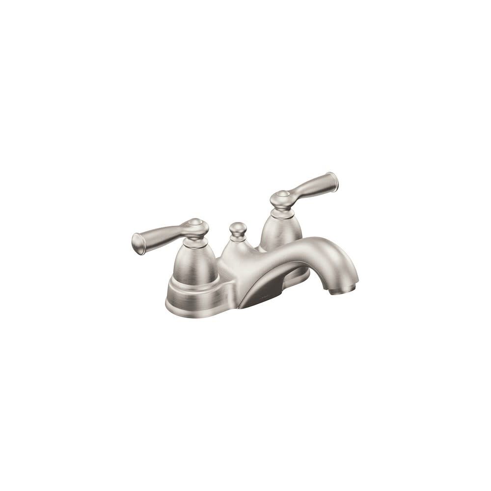 Banbury Bathroom Faucet Spot Resist Nickel 2 Handle Low Arc WS84912SRN