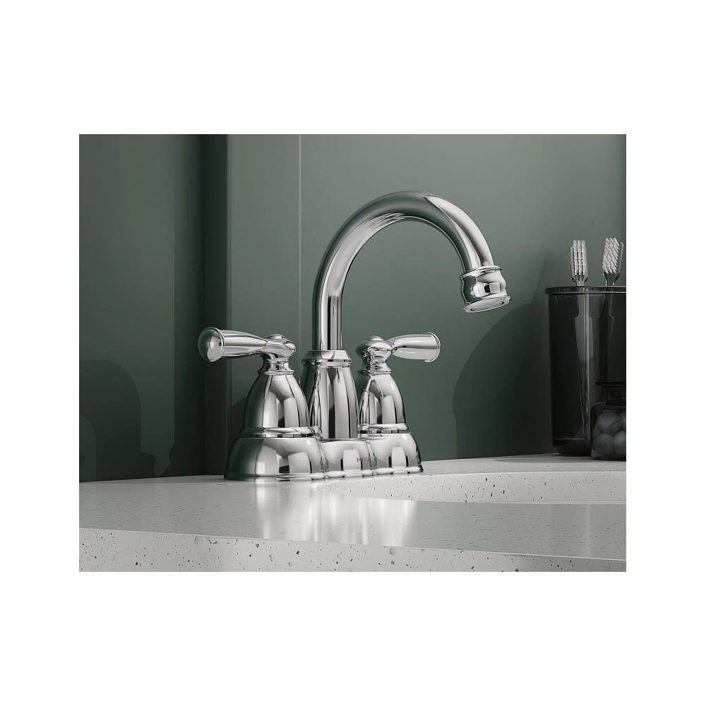 Banbury Bathroom Lavatory Faucet Chrome 2 Handle High Arc WS84913