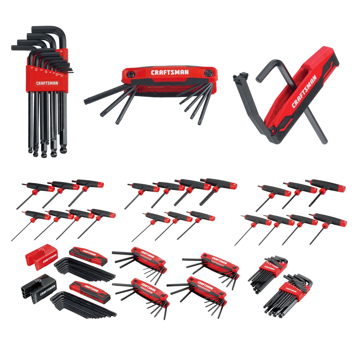 100-key Standard (Sae) and Metric Combination Hex Key Set CMHT26300